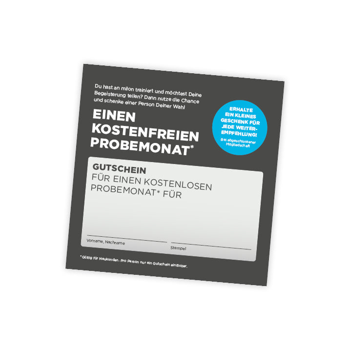milon Empfehlungskarte, 250 Stück